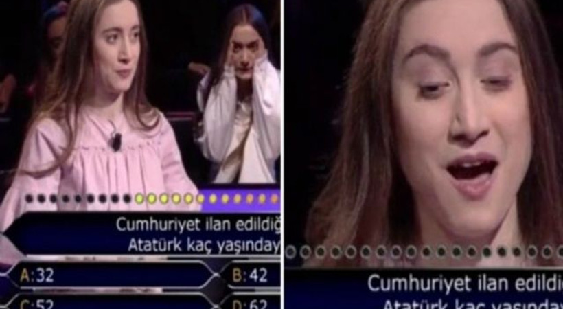 Atatürk sorusuna joker kullanan yarışmacı sunucuya 'eyvah' dedirtti!