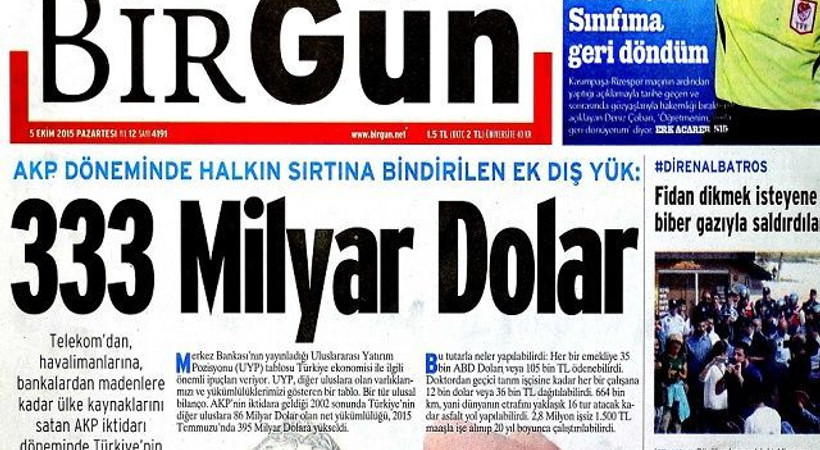İlk yazısıyla BirGün gazetesinde