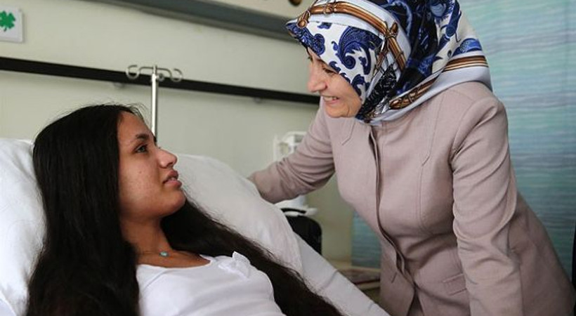 Sare Davutoğlu'ndan Mutlu Kaya'ya ziyaret