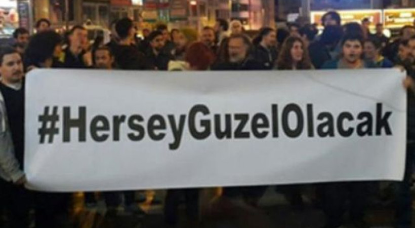 Soma eyleminde ‘Her şey çok güzel olacak’ pankartına engel!