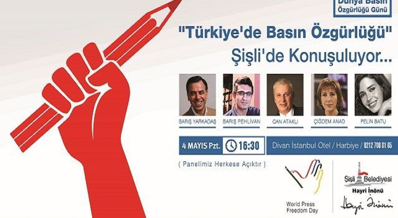 Tanınmış gazeteciler Basın Özgürlüğü Günü'nde Şişli'de!