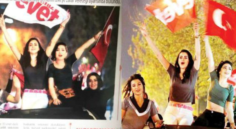 Karar Gazetesi'nden evetçi kızlara sansür
