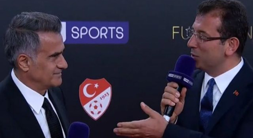 Ekrem İmamoğlu ile Şenol Güneş arasında keyifli sohbet