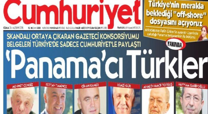 Manşetten duyurdu: Cumhuriyet Türkiye’deki Panama perdesini aralayacak!