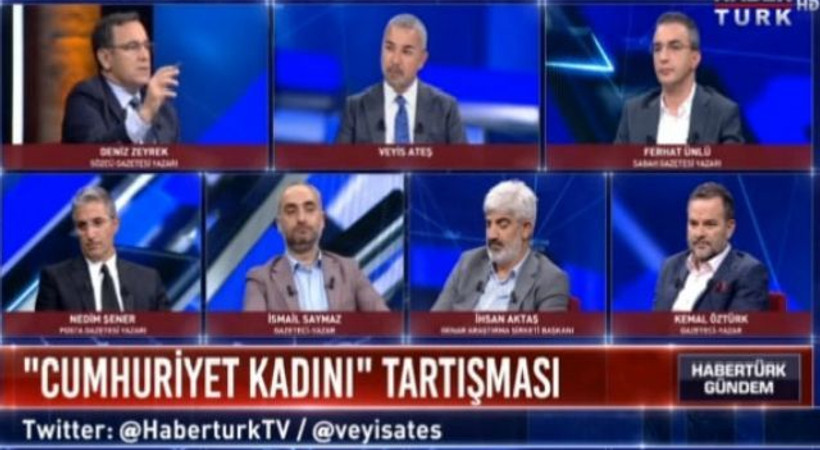 Kadın olmayan programda kadını tartıştılar!