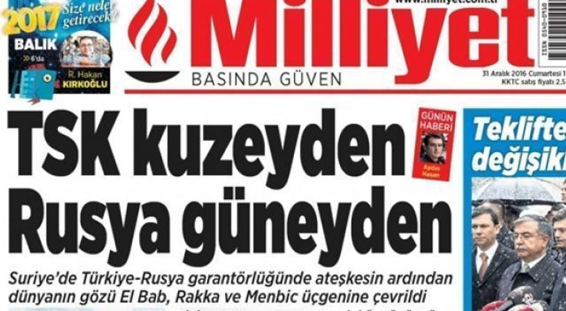 Milliyet gazetesinden Kıbrıs atağı!