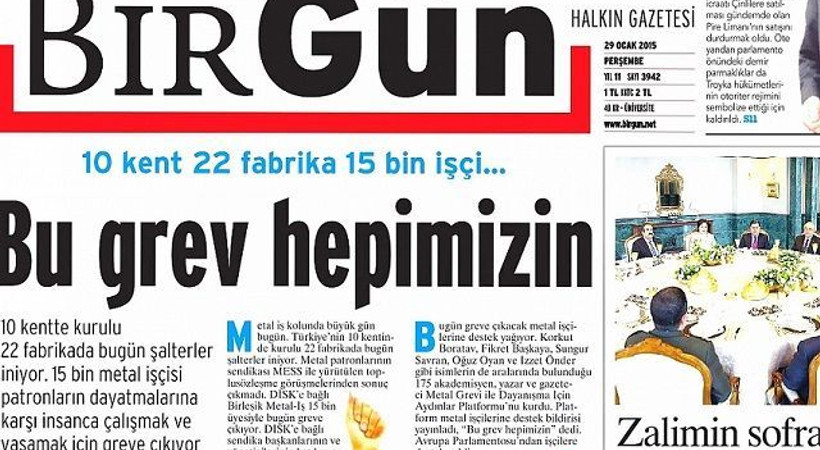 BirGün sürmanşetten 'düzeltti'