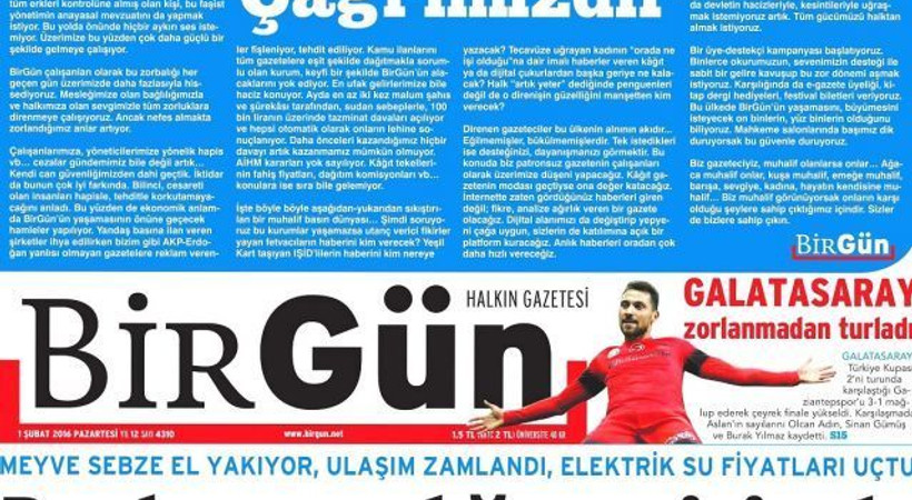 BirGün gazetesinden okurlarına çağrı: Bize sahip çıkın