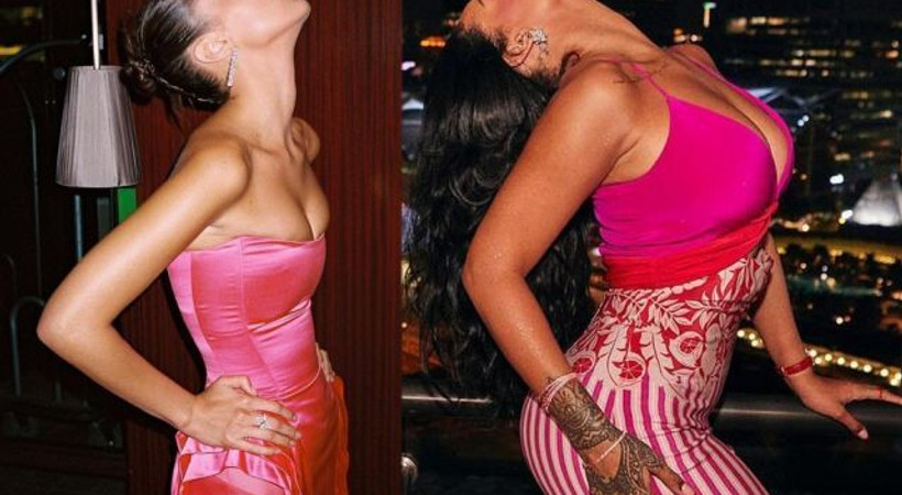 Rihanna verdiği pozlarla Bella Hadid’e meydan okudu!