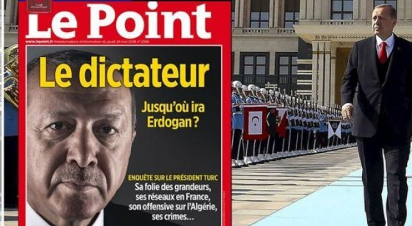 Le Point dergisinin 'Erdoğan' kapağına Fransa Cumhurbaşkanı'ndan destek!