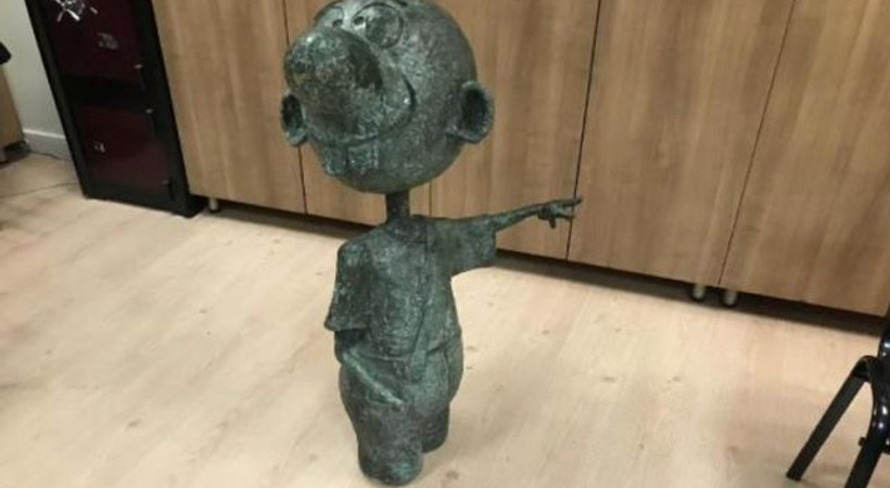 Avanak Avni heykeli bulundu, 1 kişi gözaltına alındı!