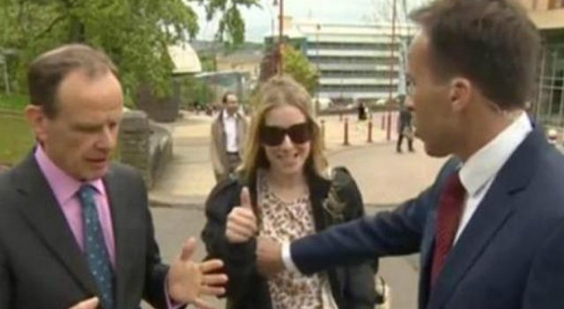 BBC muhabirinden tepki çeken hareket!