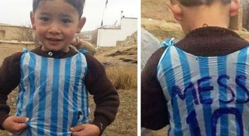 Viral olan 'Poşet formalı Messi' Afgan çıktı