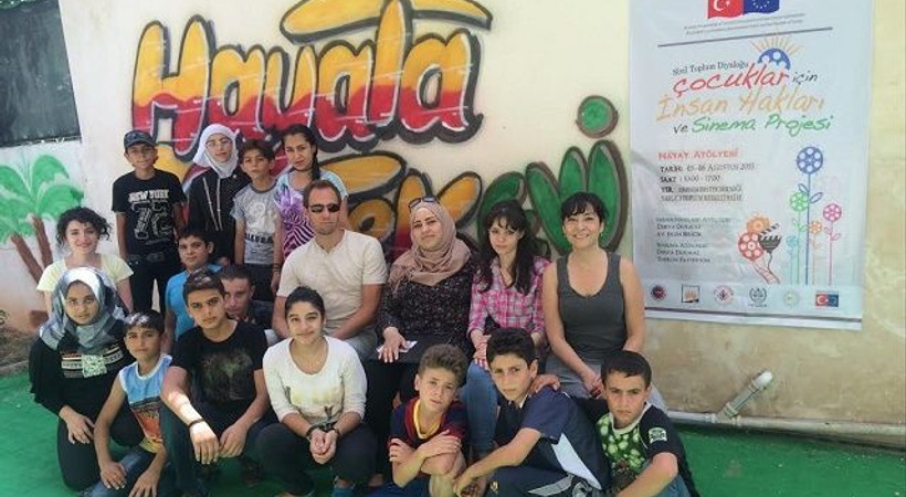 Mülteci çocuklar 'sinema projesi'yle buluşuyor