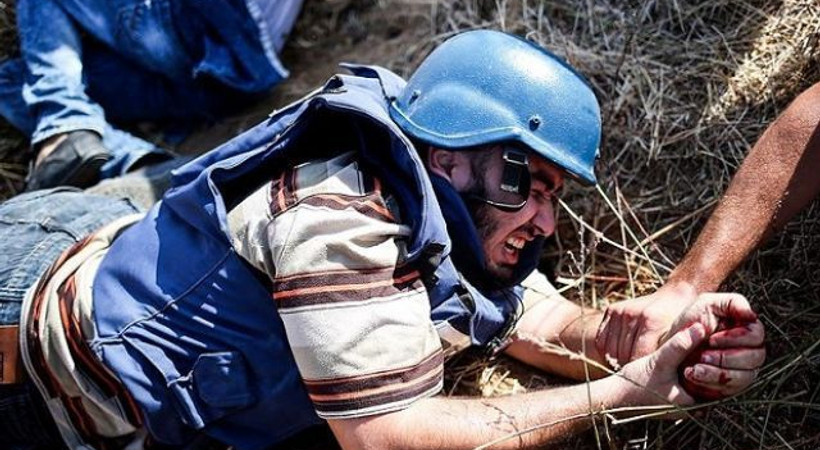 İsrail askerinden müdahale! Bir gazeteci yaralandı