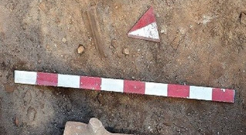 Tarihi heykel inşaat kazısında bulundu