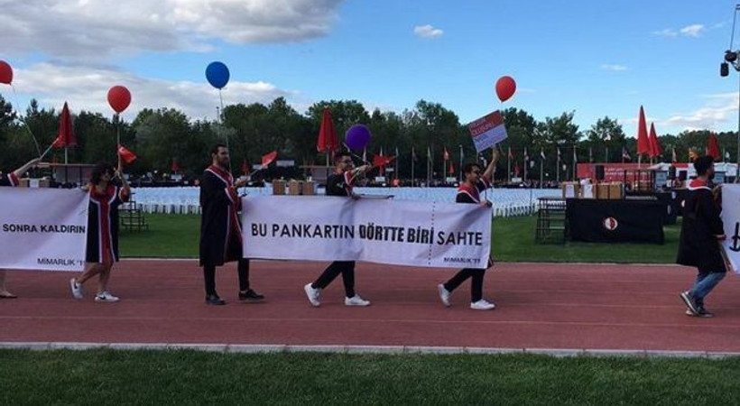Rektör yasak koymuştu... ODTÜ’de İmamoğlu pankartı!