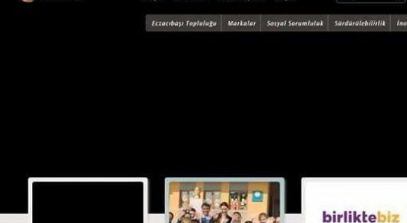 Eczacıbaşı Grubu internet sitesi siyaha büründü