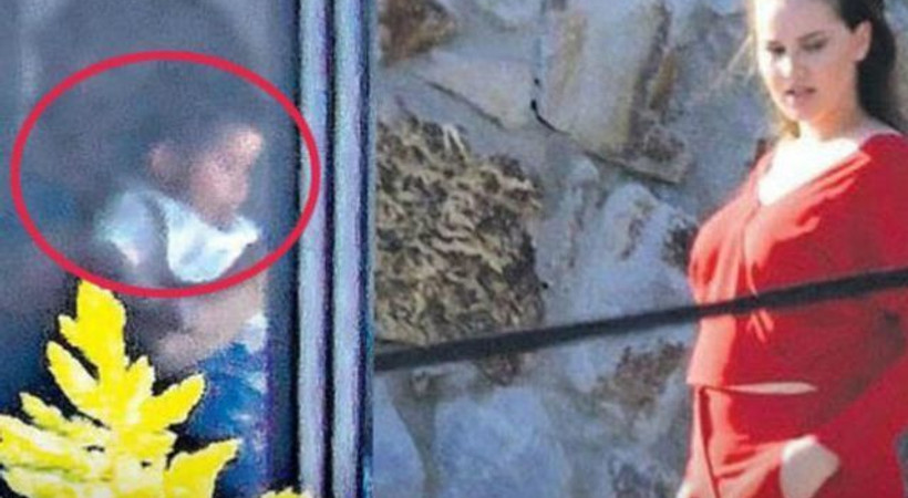 Fahriye Evcen ve Burak Özçivit'in oğulları ilk kez görüntülendi!