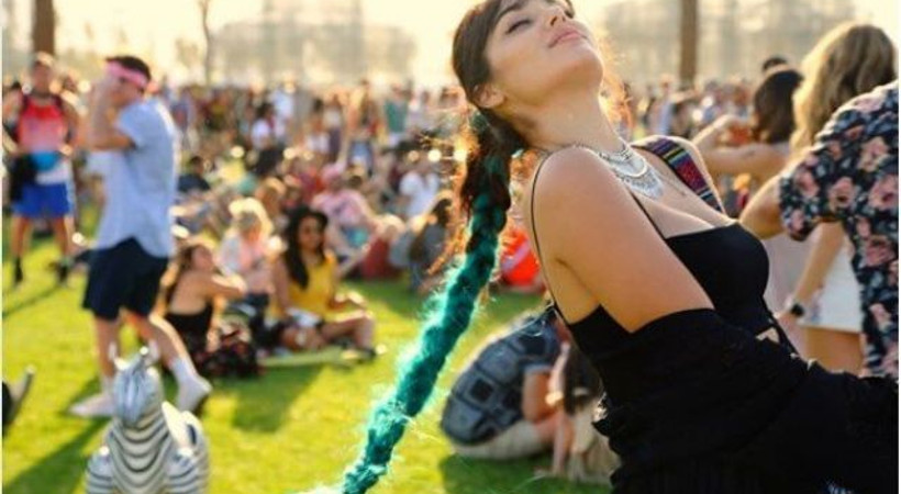 Hande Erçel'in Coachella coşkusu