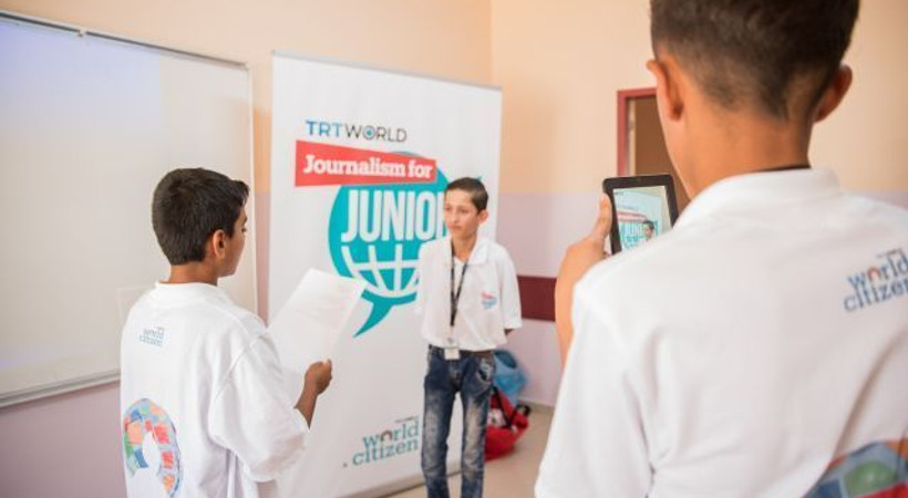 TRT World’den Suriyeli çocuklara gazetecilik eğitimi!