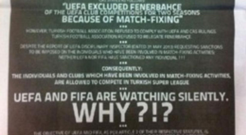 İngiliz gazetesinde şike ilanı! UEFA ve FIFA'yı göreve çağırdılar