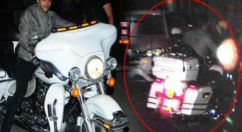 Ünlü oyuncu motosikletten düştü!