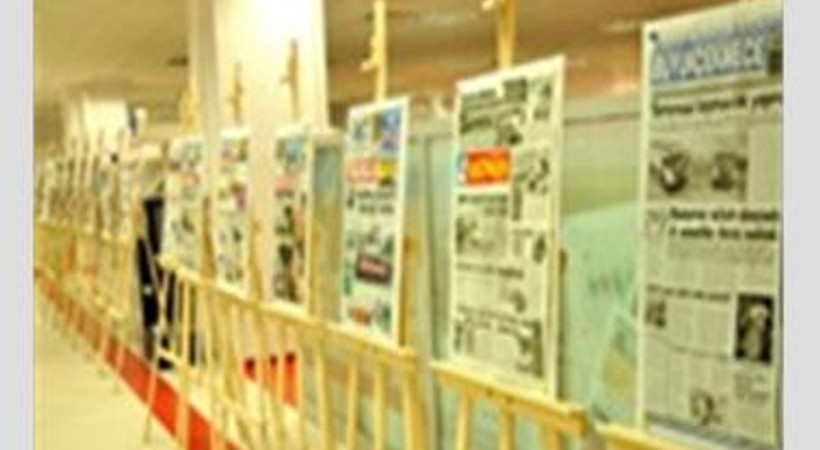 İAÜ'de yerel gazeteler sergisi açıldı