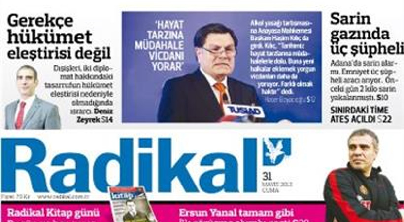 Radikal hangi yazarı ile yollarını ayırdı?