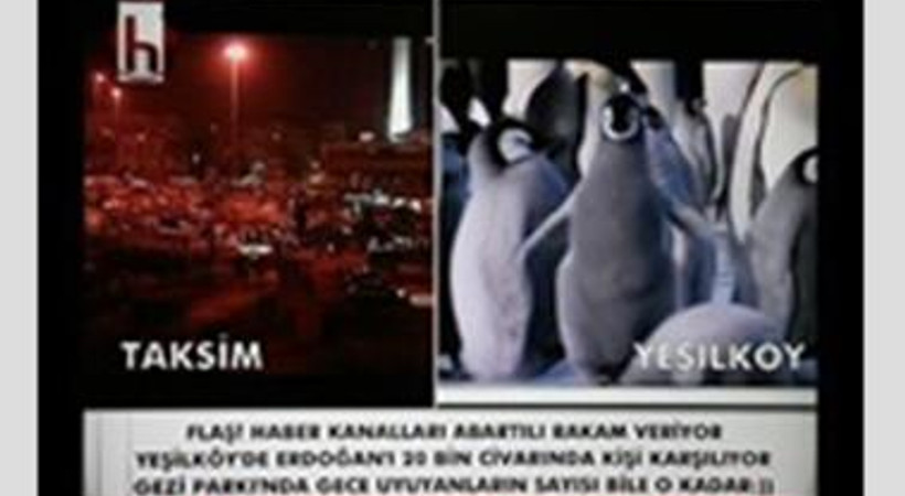 Penguen Belgeseli penguen maketi ile protesto edildi