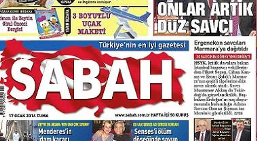 Sabah Zaman A Bugunku Mansetinden Cevap Verdi