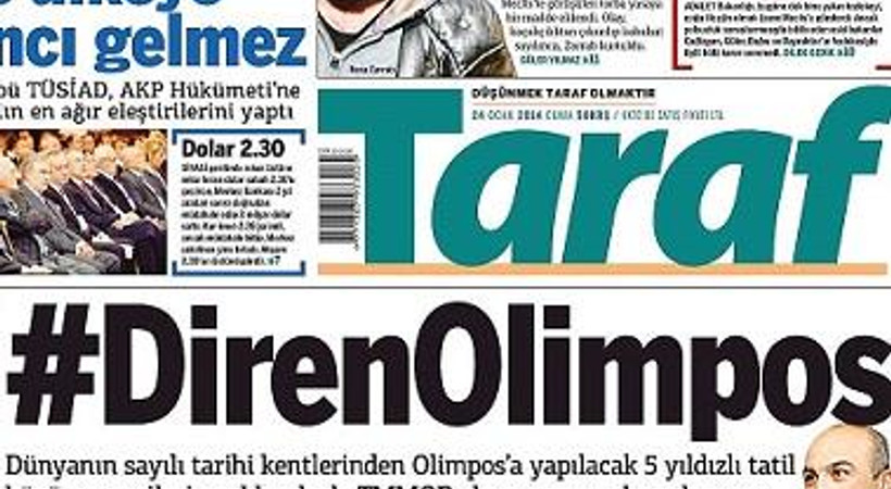 Taraf yazarı köşesine döndü!