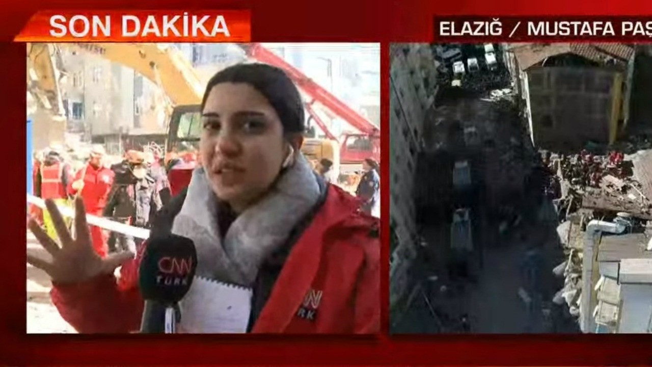 CNN Türk muhabiri gözyaşlarına boğuldu