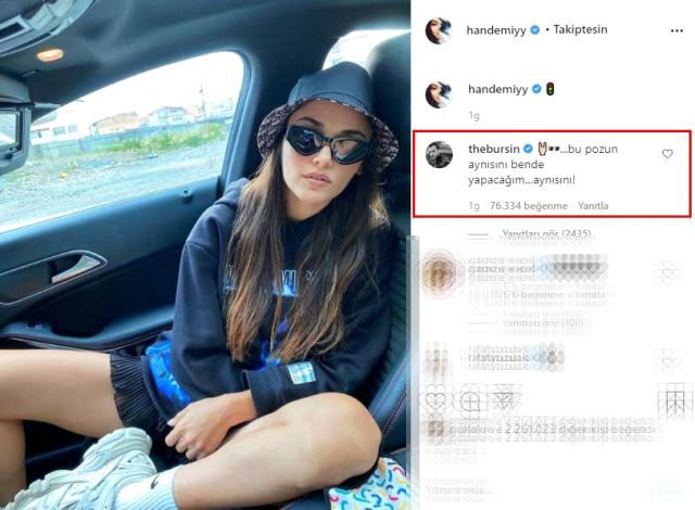 hande ercel in pozuna kerem bursin yorumu