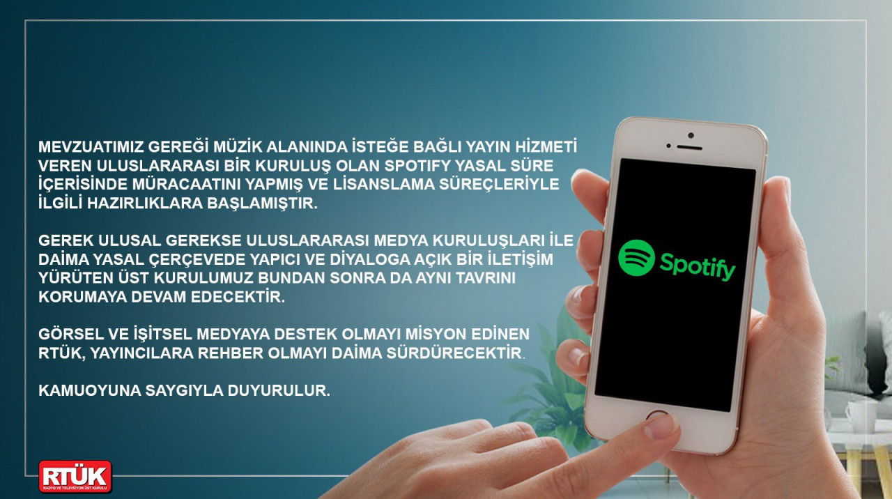 Spotify'a 3 gün süre veren RTÜK'ten flaş açıklama!