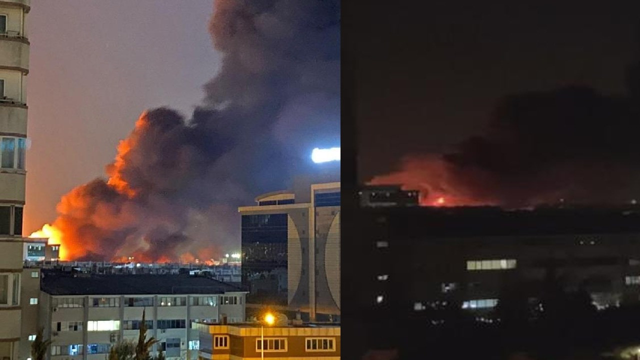 İstanbul İkitelli büyük yangın! Sanayi bölgesinde patlamalar oluyor