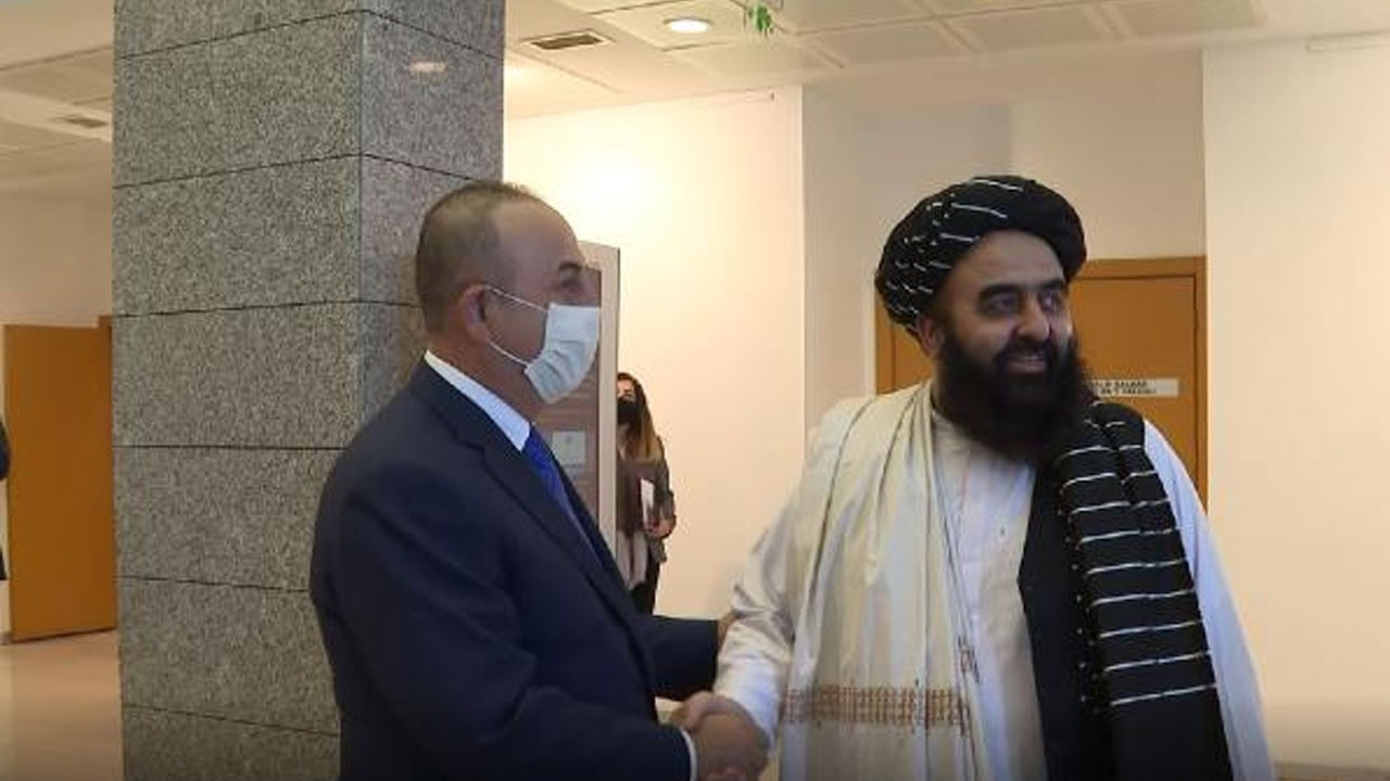 Taliban heyeti, Mevlüt Çavuşoğlu ile Ankara'da görüştü! Çavuşoğlu: Afganistan'daki son durum hakkında bilgiler aldık. Türkiye olarak düşüncelerimizi paylaştık