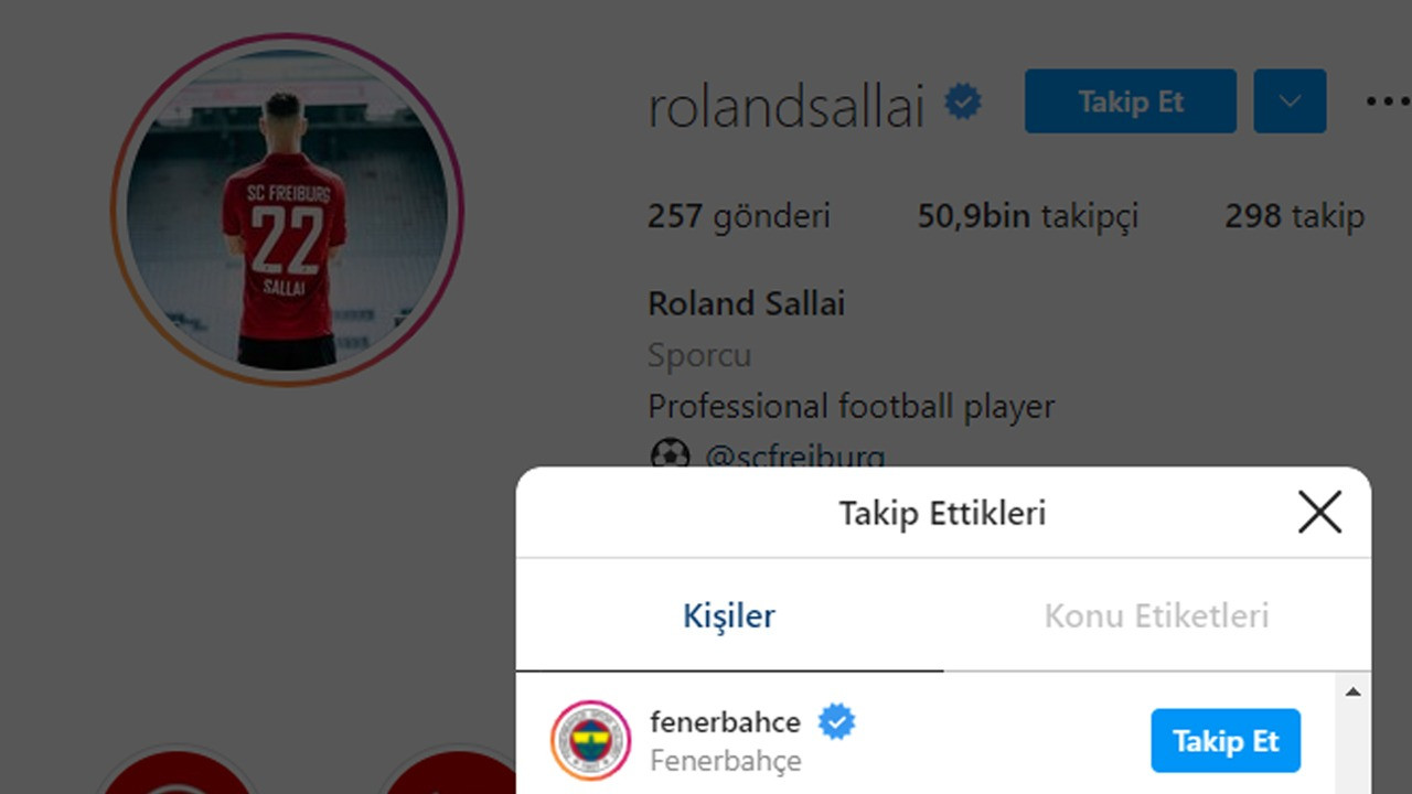 Roland Sallai Fenerbahçe'yi takibe aldı