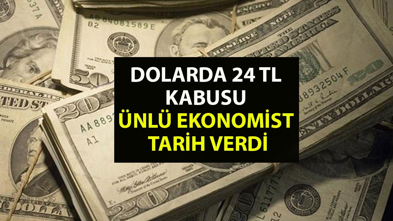 Dolarda 24 lira kabusu. Doların 24 TL olacağını açıkladı ve bunun için de net tarih verdi. Ünlü ekonomist ABD'nin Türkiye'de doları patlatacağını söyledi ve doların neden yükseleceğini açıkladı